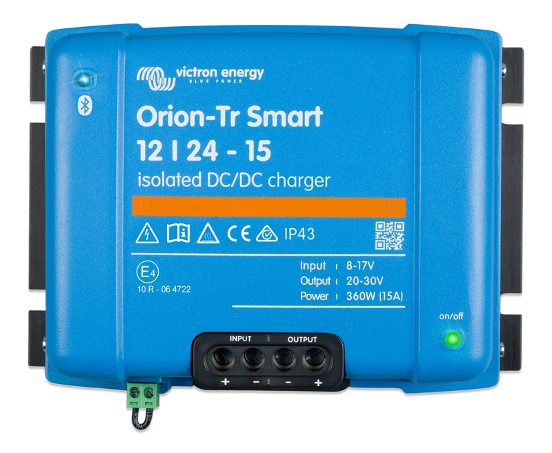 Victron Orion-Tr Smart 12/24-15A (360W) Isolated DC-DC charger DC-DC charger — front view
