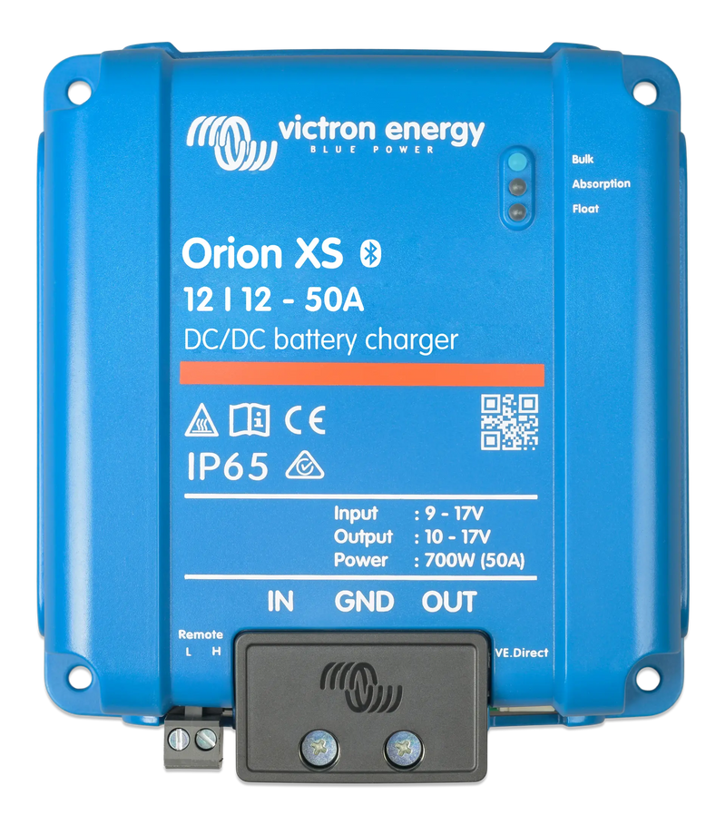 Victron Orion XS 12-12 50A DC-DC charger — front view