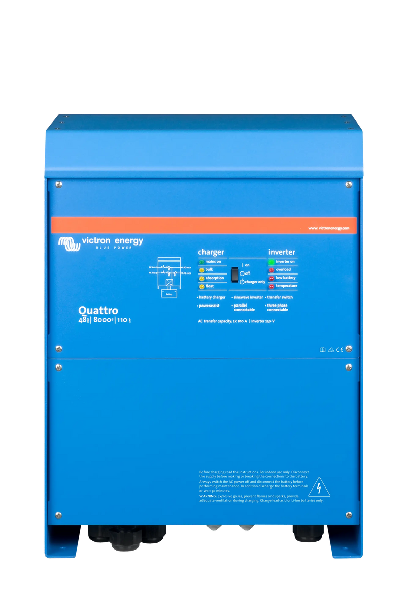 Victron Quattro Quattro 48/8000/110-100/100 230V VE.Bus inverter charger — front view