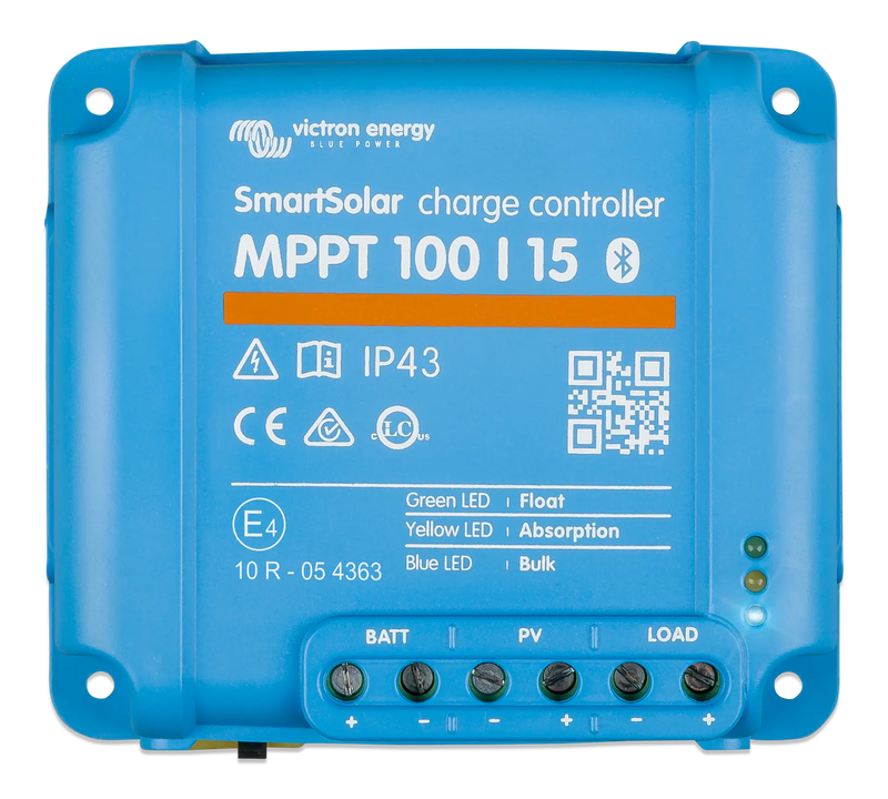 Victron SmartSolar MPPT 100/15 solar charge controller — front view