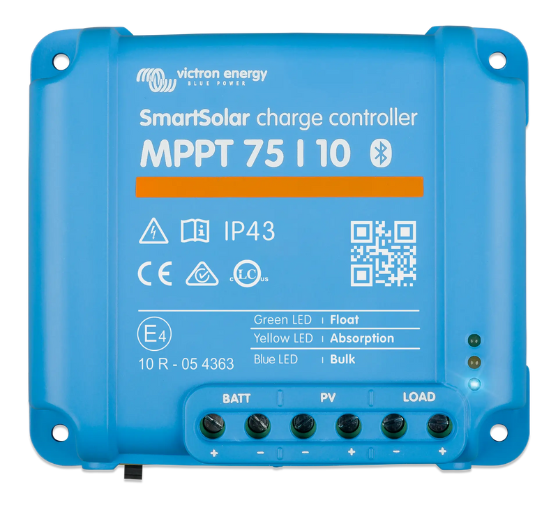 Victron SmartSolar MPPT 75/10 solar charge controller — front view