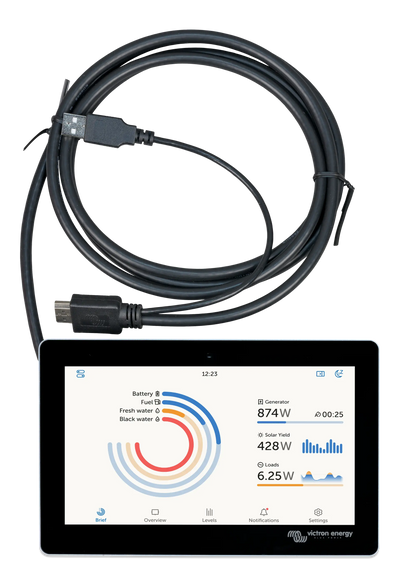 Victron GX Touch 50 Flush mount touchscreen display — front view