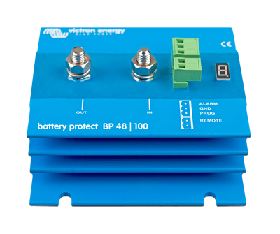 Victron BatteryProtect 48V-100A low voltage disconnect — front view