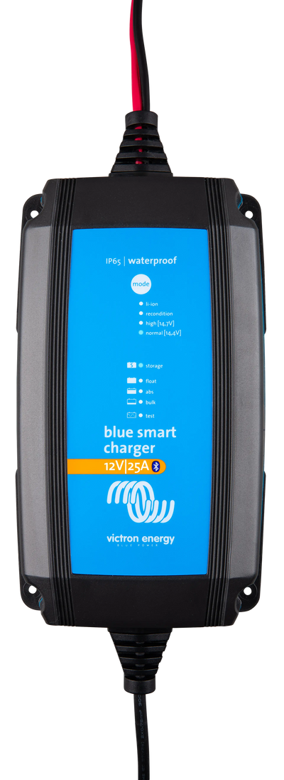 Victron Blue Smart IP65 12/25 battery charger — front view