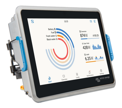 Victron Ekrano GX system monitor — front left view
