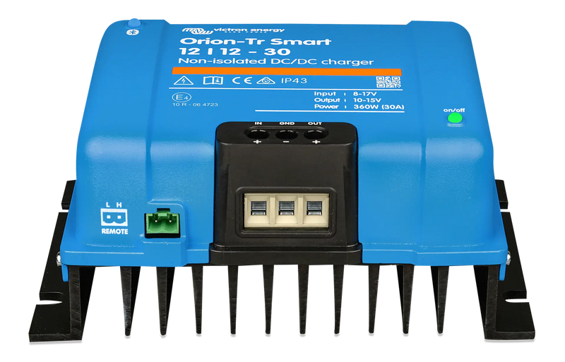 Victron Orion-Tr Smart 12/12-30A (360W) Non-isolated DC-DC charger DC-DC charger — front view