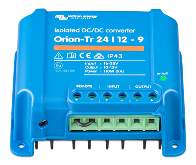 Victron Orion-Tr 24/12-9A (110W) Isolated DC-DC converter Retail DC-DC converter — front view