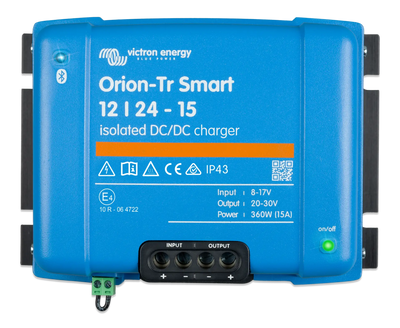 Victron Orion-Tr Smart 12/24-15A (360W) Isolated DC-DC charger DC-DC charger — front view