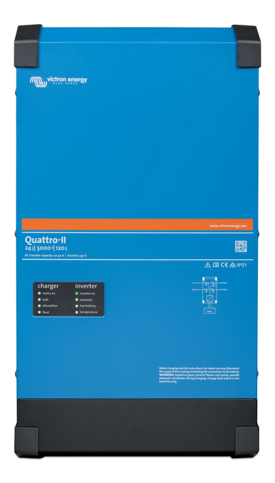 Victron Quattro-II Quattro-II 24/5000/120-50/50 230V inverter charger — front view