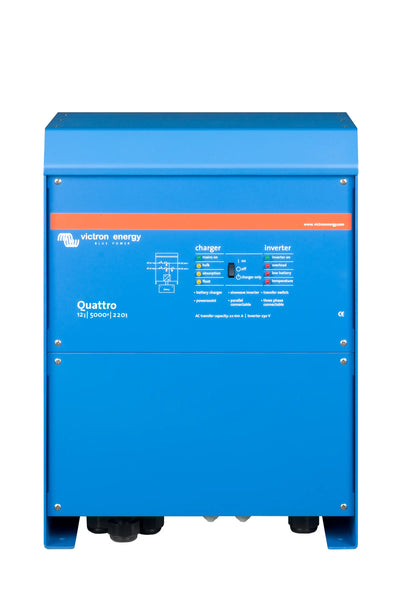 Victron Quattro Quattro 12/5000/220-100/100 230V VE.Bus inverter charger — front view
