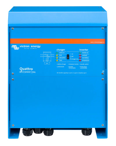 Victron Quattro Quattro 48/5000/70-100/100 230V VE.Bus inverter charger — front view