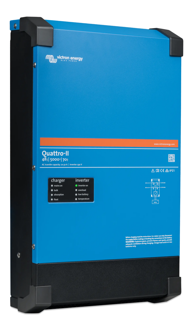 Victron Quattro-II Quattro-II 48/5000/70-50/50 230V inverter charger — front view