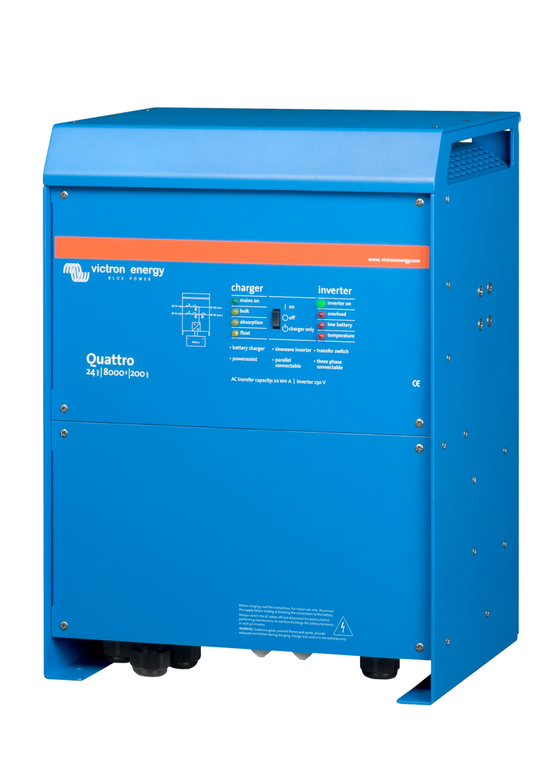Victron Quattro Quattro 24/8000/200-100/100 230V VE.Bus inverter charger — front view