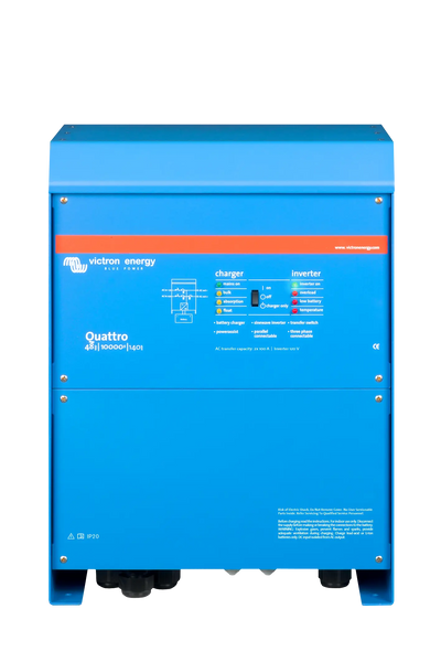 Victron Quattro Quattro 48/10000/140-100/100 230V VE.Bus inverter charger — front view