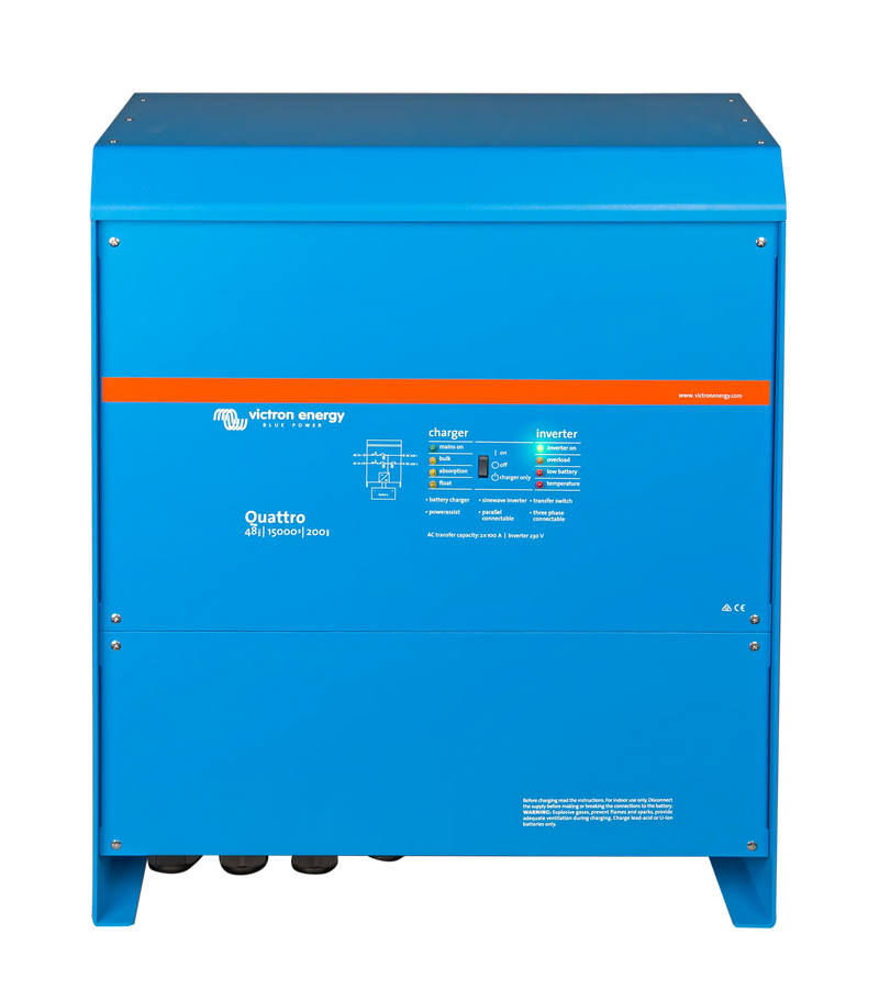 Victron Quattro Quattro 48/15000/200-100/100 230V VE.Bus inverter charger — front view