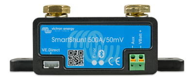 Victron SmartShunt 500A 50mV battery monitor — front view