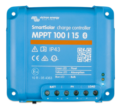 Victron SmartSolar MPPT 100/15 solar charge controller — front view