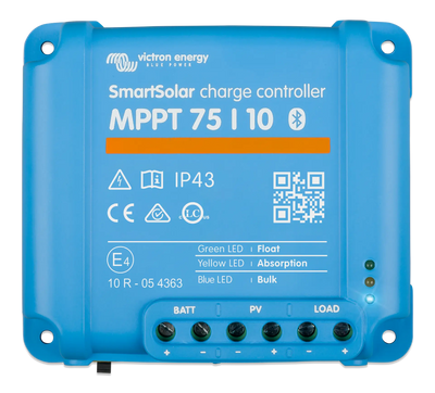 Victron SmartSolar MPPT 75/10 solar charge controller — front view