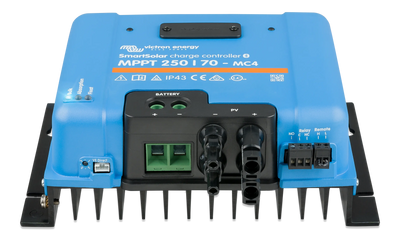 Victron SmartSolar MPPT 250/70 MC4 solar charge controller — front view