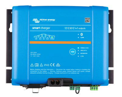 Victron Smart IP43 12-12 1+1 Charger battery charger — front view