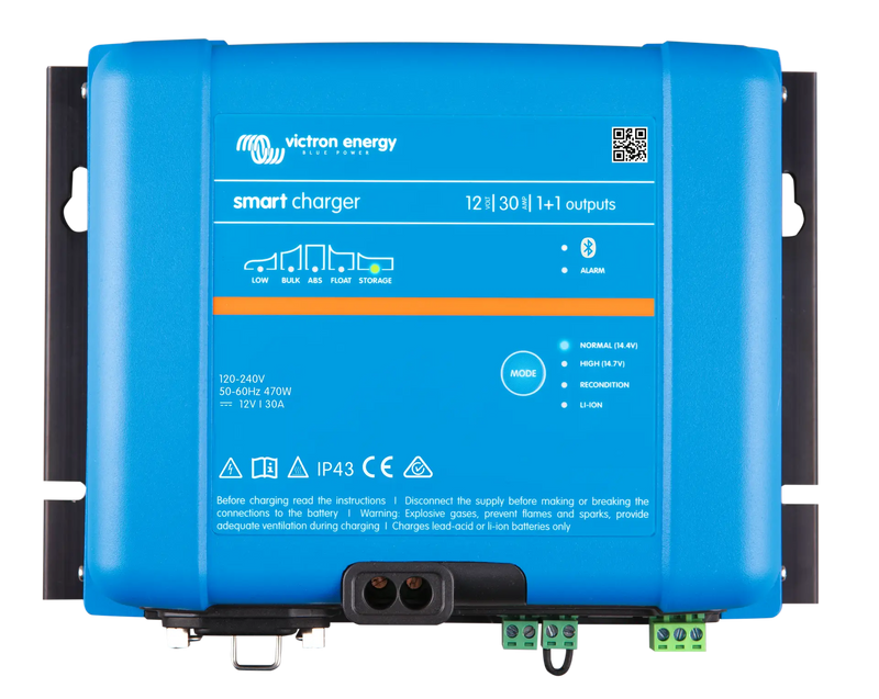 Victron Smart IP43 12-12 1+1 Charger battery charger — front view