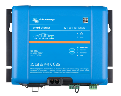 Victron Smart IP43 12-12 50 1+1 Charger battery charger — front view
